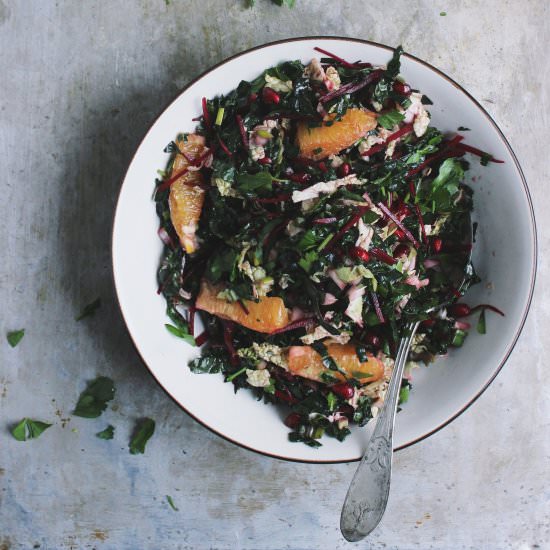 Winter Chopped Kale Salad
