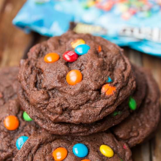 Chocolate M&M Cookies