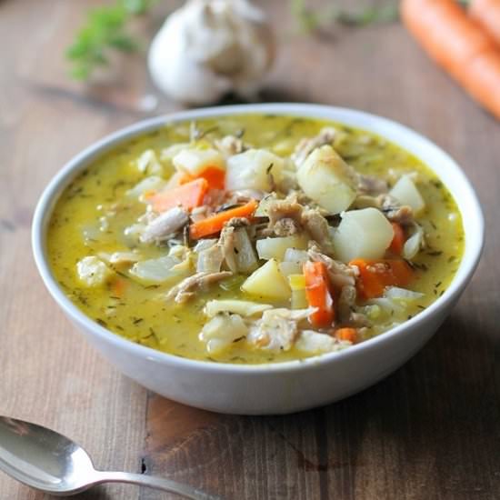 Turkey and Root Vegetable Soup
