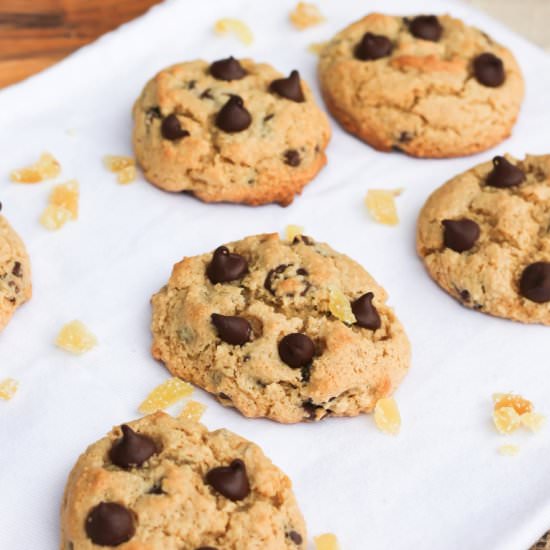 Spicy Ginger Chocolate Chip Cookies