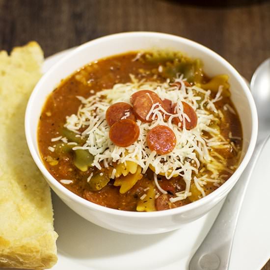 Pepperoni Pizza Soup