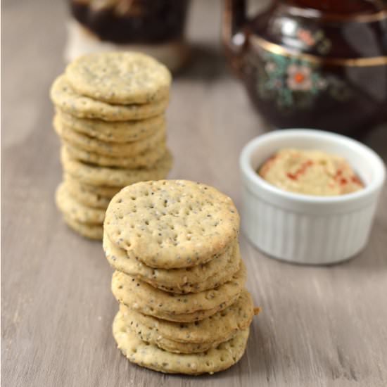 Poppy & Sesame Seed Crackers