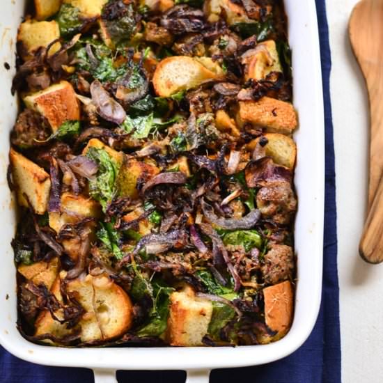 Sausage Bread Pudding