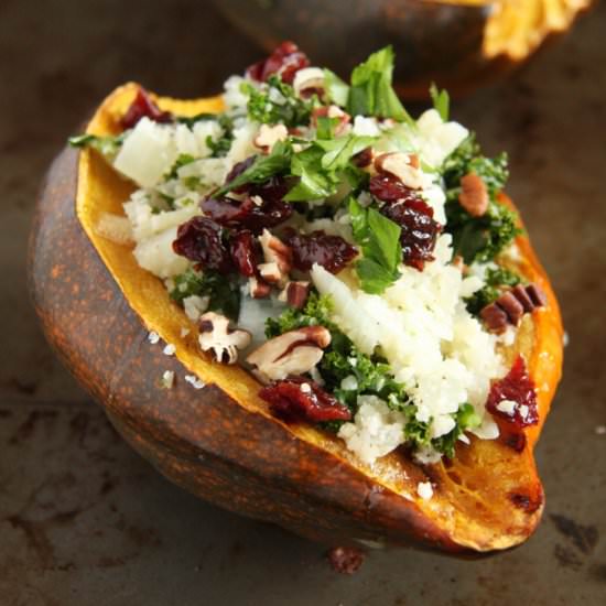 Cauliflower Rice & Acorn Squash