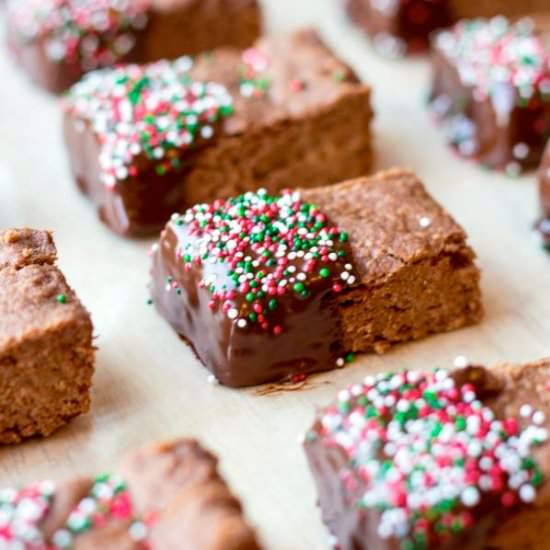 Chocolate Dipped Shortbread Cookies
