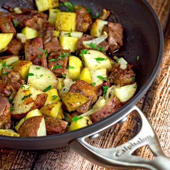 One-Skillet Roast Steak & Potatoes
