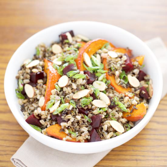 Red Kuri Squash and Wild Rice Salad