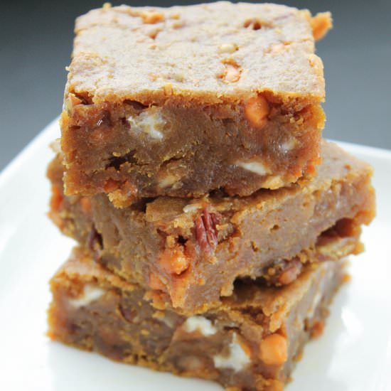 Pumpkin Blondies