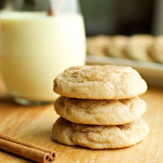 Eggnog Snickerdoodles
