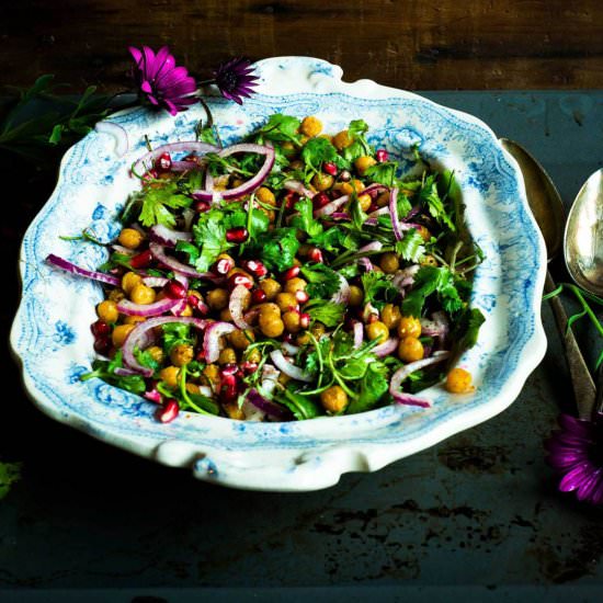 Chaat Masala Chickpea Salad