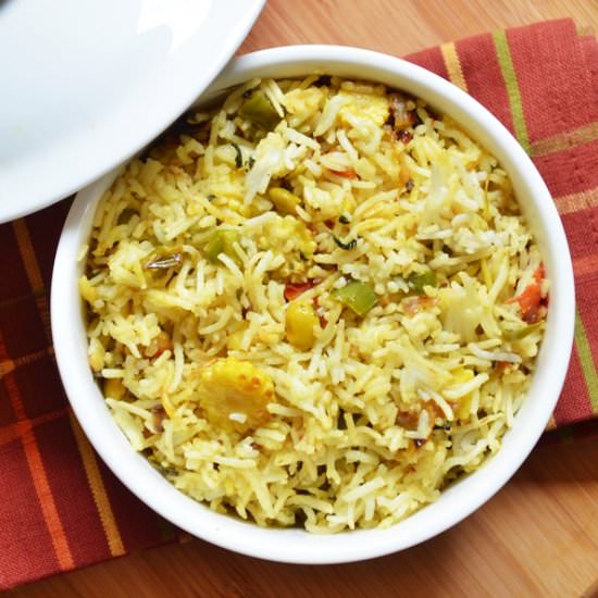 Double beans methi pulao