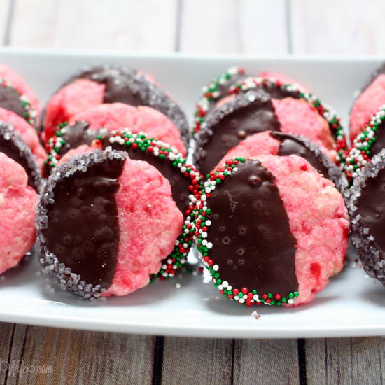 Chocolate Cherry Shortbread