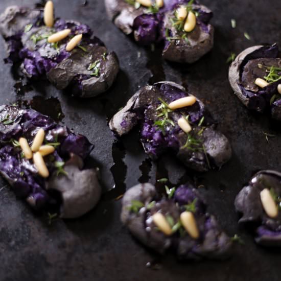 Smashed Purple Potatoes