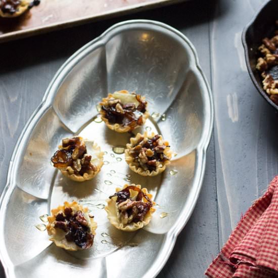 Baked Brie & Caramelized Onion Cups