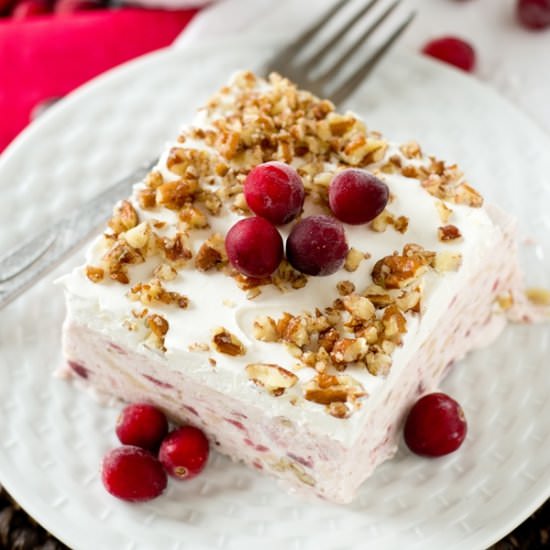 CREAMY FROSTED CRANBERRY DESSERT