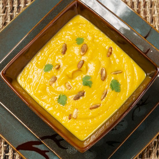 Pumpkin Soup with Curry and Orange
