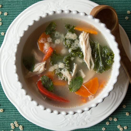Chicken Star Noodle Soup