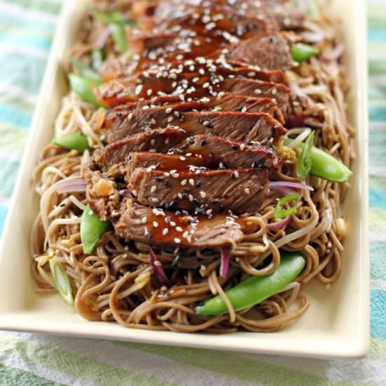 Teriyaki Steak Soba