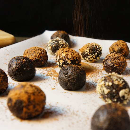 Raw Mocha Truffles