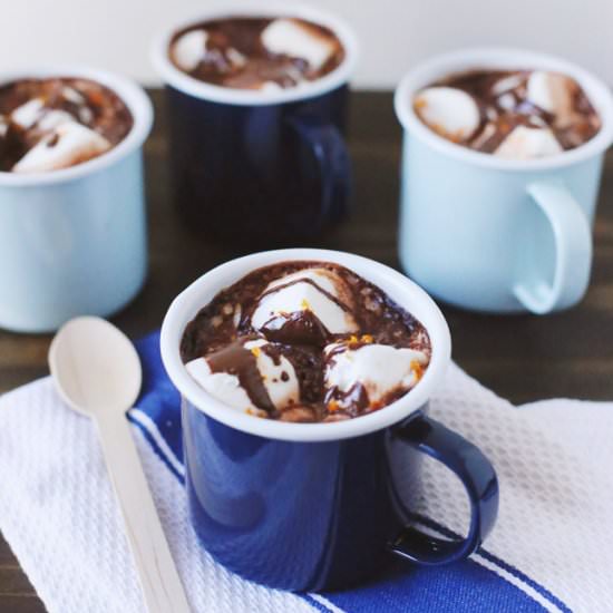Boozy Orange Hot Chocolate