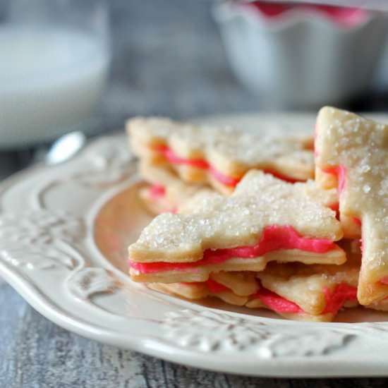 Flaky Christmas Sandwich Cookies