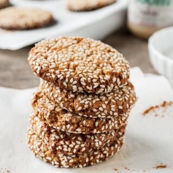 Spiced Honey Tahini Cookies