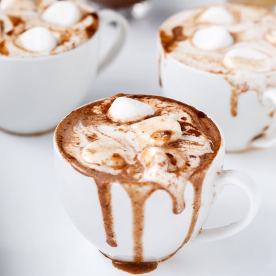 Peanut Butter Nutella Hot Chocolate