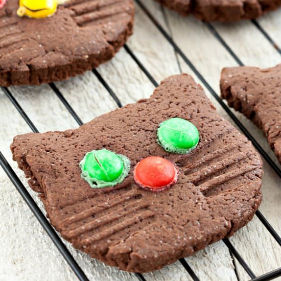 Kitten Chocolate Cookies