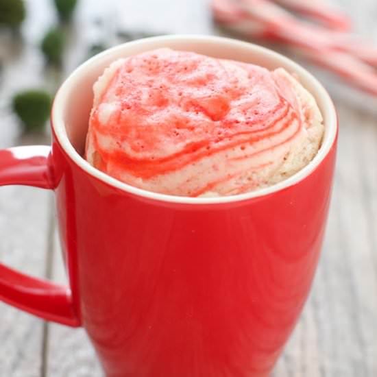 Peppermint Swirl Mug Cake