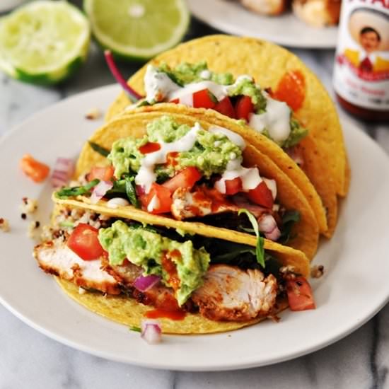 Grilled Chicken & Guacamole Taco