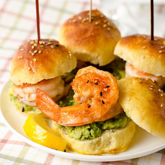 Mini Shrimp Guacamole Sandwich