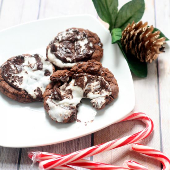 Peppermint Fudge Cookies