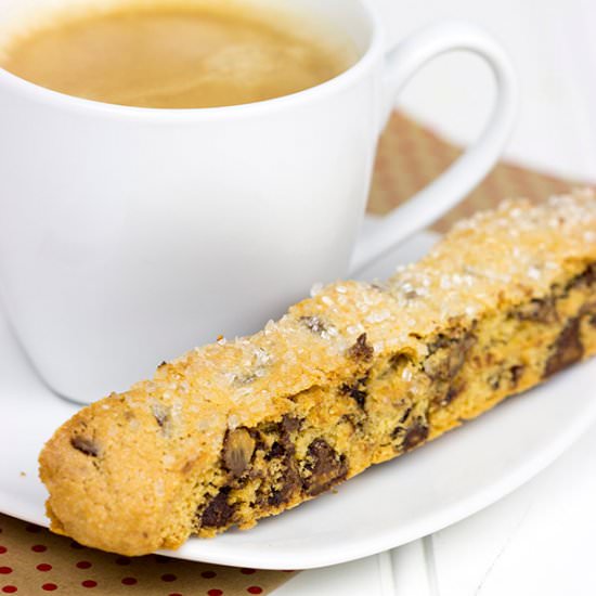 Chocolate Peanut Butter Biscotti