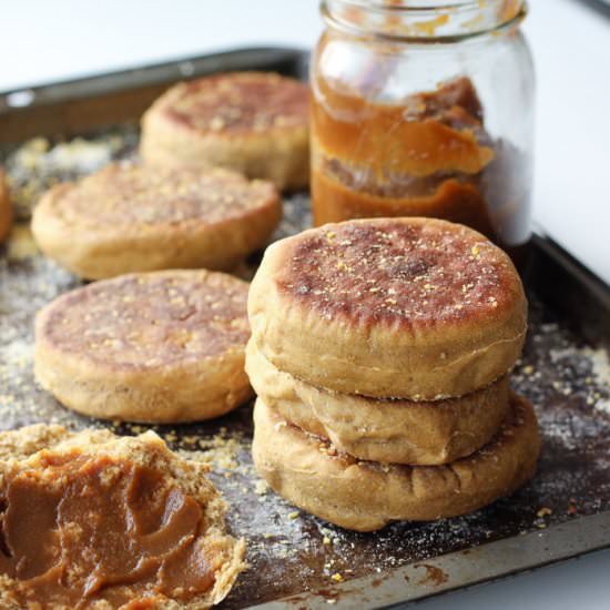 Vegan Pumpkin Pie English Muffins