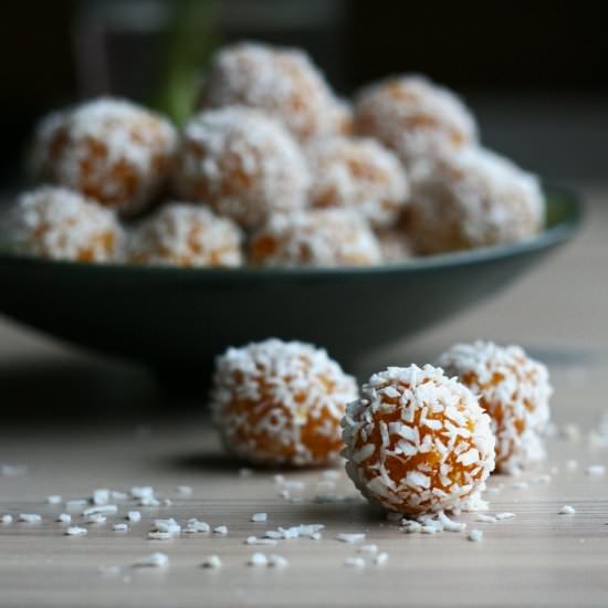 Coconut and Apricot Truffles