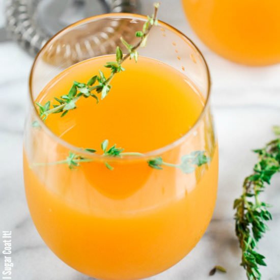 Apple Cider Thyme Cocktail