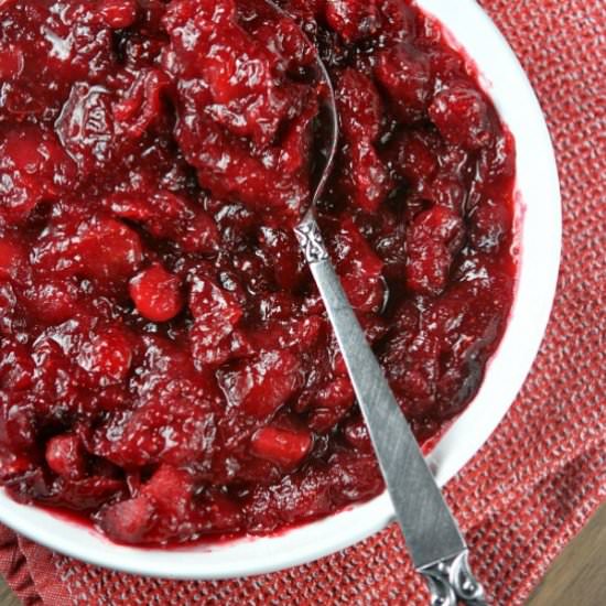 Apple Cinnamon Cranberry Sauce