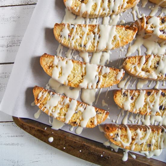 Cranberry & White Chocolate Biscott