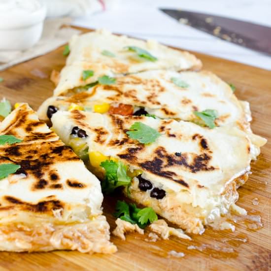 BBQ Rotisserie Chicken Quesadilla