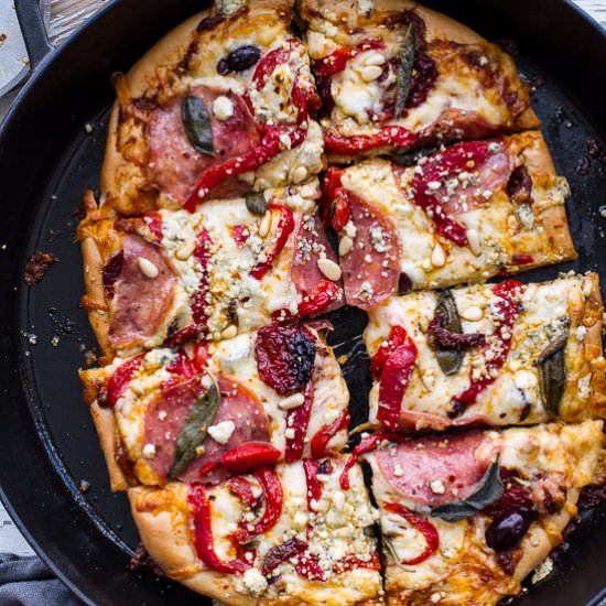 Sun-Dried Tomato and Olive Pizza