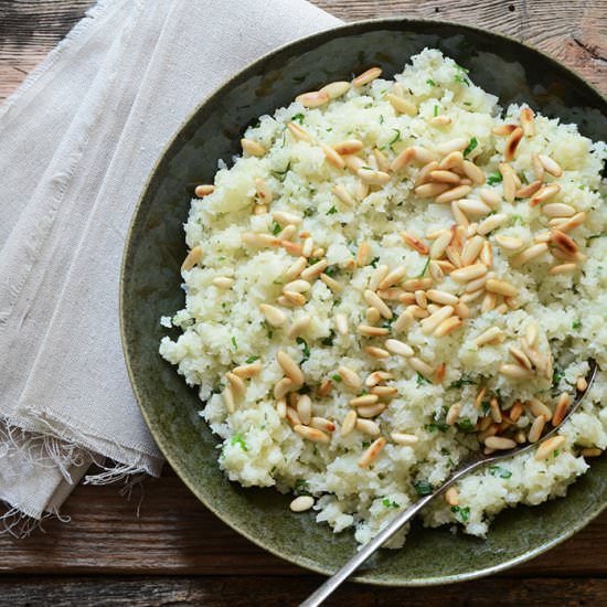 Low-Carb Herbed Cauliflower “Rice”