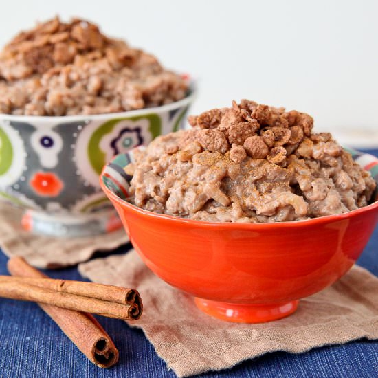 Coffee and Chocolate Rice Pudding