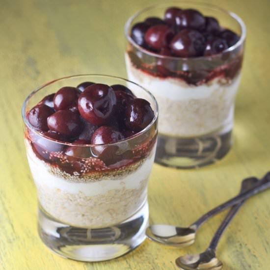 Cherry Pie Fridge Oats
