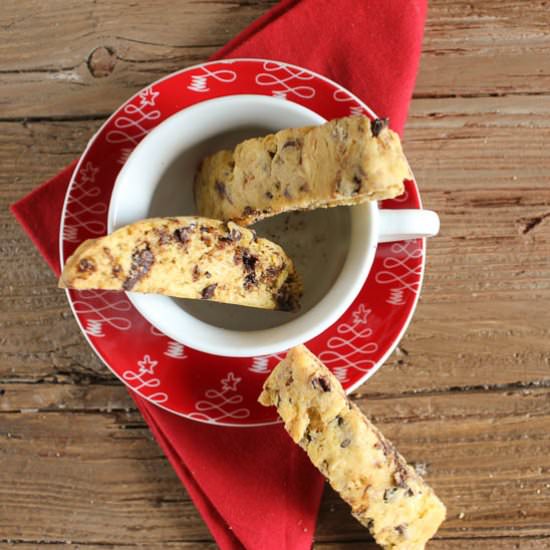 Mocha Almond Biscotti