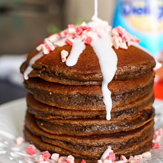 Peppermint Chocolate Pancakes
