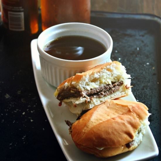 French Dip Sandwich w/ Dark Ale Jus