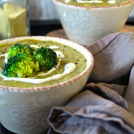 Healthy Cream of Broccoli Soup