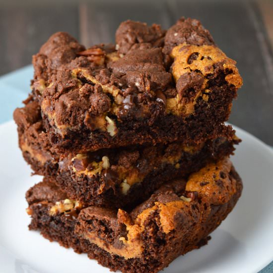 Chocolate Caramel Pecan Bars