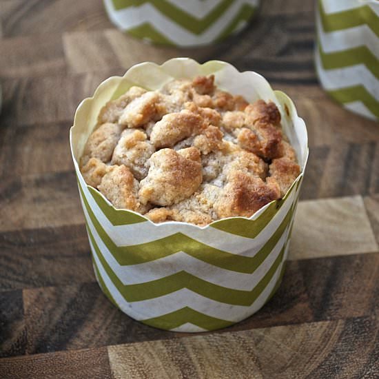 Coffee Cake Crumble Muffins