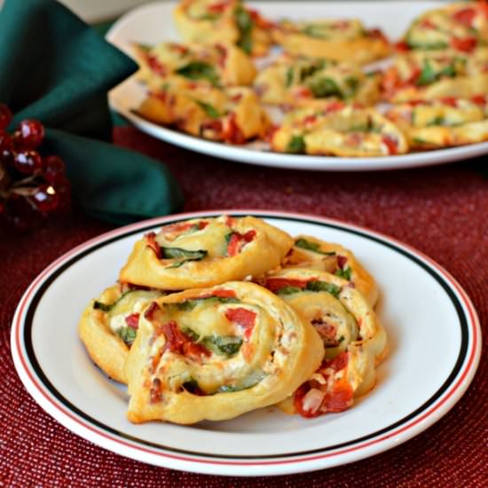 Bacon Spinach Blossoms Appetizer